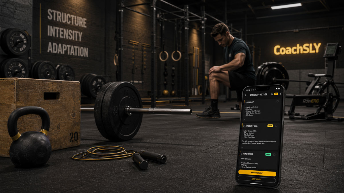 CoachSLY structured workout app for CrossFit-style training